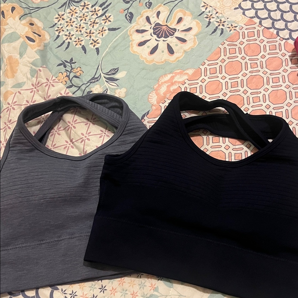 Alphalete purple and Midnight Sports Bras